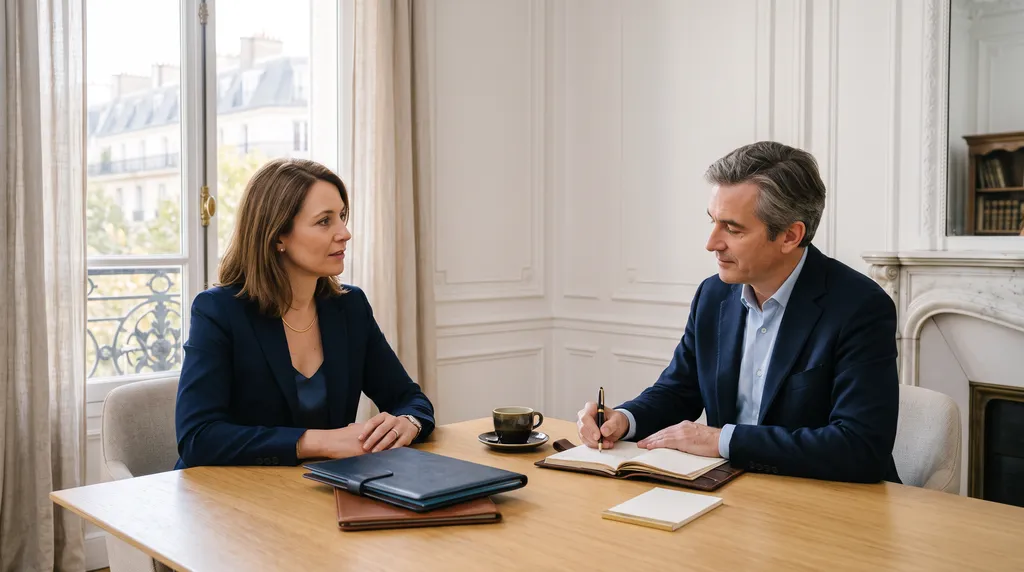 Entretien individuel de bilan de compétences dans un bureau parisien